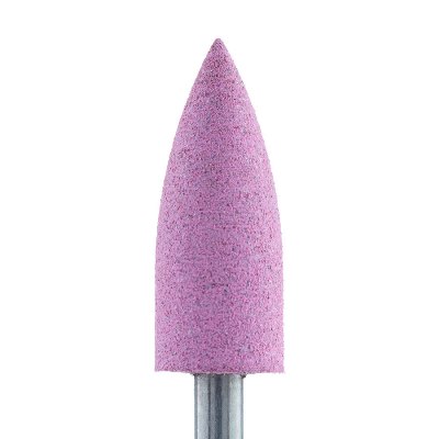 KristallNails, Полир силикон-карбидный Конус 6 мм. Тонкий 406 розовый