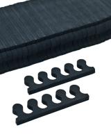 Разделители пальцев для педикюра жесткие упаковка 100 пар Черные