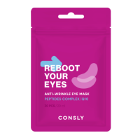 Consly Патчи тканевые антивозрастные Eyes reboot peptides and Q10 anti-wrinkle eye mask 30 шт. Consly Патчи тканевые антивозрастные Eyes reboot peptides and Q10 anti-wrinkle eye mask 30 шт.