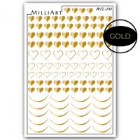 Слайдер-дизайн MilliArt Nails Металл MTL-200