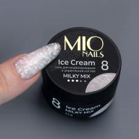 MIO Nails Гель для моделирования ногтей Ice Cream Gel Milky Mix 08 13 г.