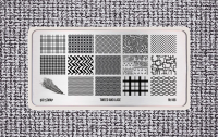 Go Stamp Пластина для стемпинга 186 Tweed and Lace