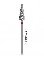 MANITA Professional Фреза твердосплавная MP400657 Конус (Ёлка) красная d 6,0 мм ФКДЕ 60-М L15