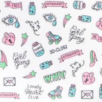 IRISK 3Д-Стикер на клеевой основе Д301-11 (025) CL052 IRISK 3Д-Стикер на клеевой основе Д301-11 (025) CL052