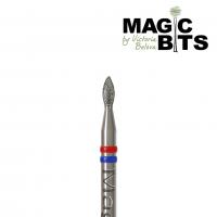 Magic Bits Алмазная фреза Почка 2,2 мм. Натуральный алмаз Средне-мягкая Magic Bits Алмазная фреза Почка 2,2 мм. Натуральный алмаз Средне-мягкая