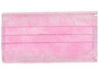 Маска медицинская трехслойная одноразовая нестерильная Россия Розовая 50 шт./уп.