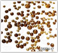 Дизайн Стразы микс в пакете №17 Коричневые