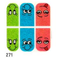 IRISK Пленки для ногтей для экспресс-маникюра на клеевой основе Effect Nails Д324-01 (271)