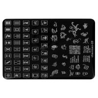 IRISK Трафарет для стемпинга металлический 9,5x14,5 см. П557-18 (036) Chaomao 25