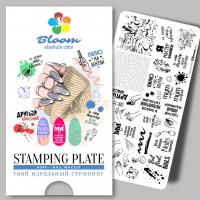 Bloom Пластина для стемпинга 049 Nail мастер