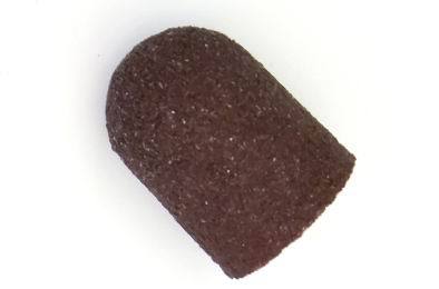 Колпачок абразивный JessNail 16 мм. Коричневый 180 грит