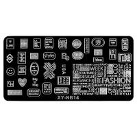 IRISK Трафарет для стемпинга металлический 6x12 см. П557-11 (151) XY-NB14