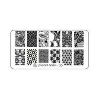Planet Nails Пластина для Stamping Nail Art №35
