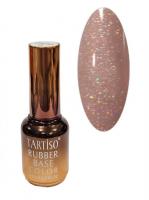 TARTISO Каучуковая база RUBBER BASE FLICK с мерцанием №10 15 мл.