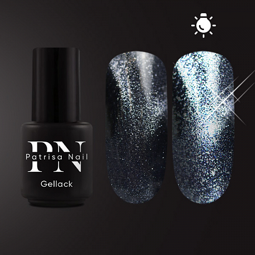Patrisa Nail светоотражающий магнитный гель-лак Polar Night Flash Magnetic холодное серебро 3,5 мл. B185