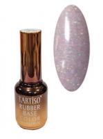 TARTISO Каучуковая база RUBBER BASE FLICK с мерцанием №04 15 мл.