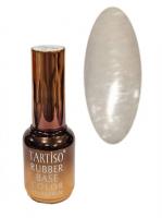 TARTISO Каучуковая база RUBBER BASE SILVER SAND с шиммером №01 15 мл.