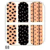 IRISK Пленки для ногтей для экспресс-маникюра на клеевой основе Effect Nails Д324-01 (68)