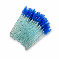 Nail Art Щетка для ресниц и бровей Синяя 50 шт./уп.