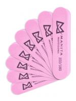 MANITA Professional Бафик Мини овал РОЗОВЫЙ 100/180 грит, 20 шт/уп.