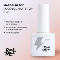 RockNail Топ матовый Matte Top 6 мл. RockNail Топ матовый Matte Top 6 мл.