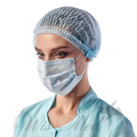SAFETY Маска медицинская из нетканого материала одноразовая голубая 50 шт./уп.