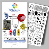 Bloom Пластина для стемпинга 045 Загадочная Япония