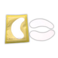 Патчи под глаза для наращивания и окрашивания ресниц классические, золотая упаковка