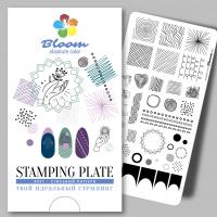 Bloom Пластина для стемпинга 031 Стильный паттерн
