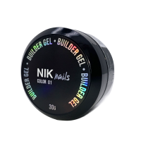 NIK nails Гель для наращивания Builder Gel 01 30 г. NIK nails Гель для наращивания Builder Gel 01 30 г.