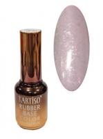 TARTISO Каучуковая база RUBBER BASE SILVER SAND с шиммером №03 15 мл.