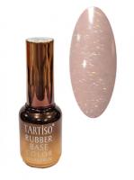 TARTISO Каучуковая база RUBBER BASE FLICK с мерцанием №09 15 мл.