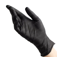 BENOVY перчатки нитриловые особопрочные текстурированные на пальцах размер M Черные 100 шт./уп. BENOVY перчатки нитриловые особопрочные текстурированные на пальцах размер M Черные 100 шт./уп.