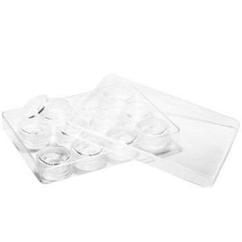 Баночка пустая для дизайна 3 гр. 12 шт./уп. 19051