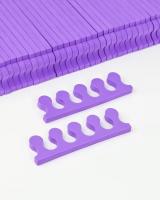 Разделители пальцев для педикюра жесткие упаковка 100 пар Сиреневые