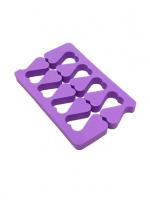 Разделители пальцев для педикюра упаковка 100 пар Фиолетовые