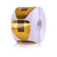 Nail Art Формы одноразовые широкие-золото 500 шт.