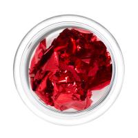 IRISK Фольга отрывная цветная Поталь в баночке 008 красная