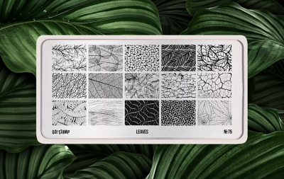 Go Stamp Пластина для стемпинга 075 Leaves