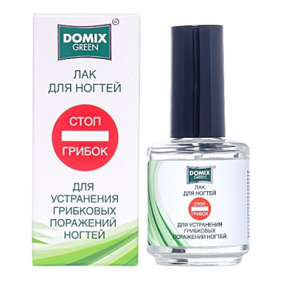 DOMIX Green Лак для устранения грибковых поражений ногтей Стоп грибок (стекло) 17 мл. 06-104 DOMIX Green Лак для устранения грибковых поражений ногтей Стоп грибок (стекло) 17 мл. 06-104