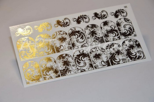 Слайдер дизайн фольгированный 95 золото