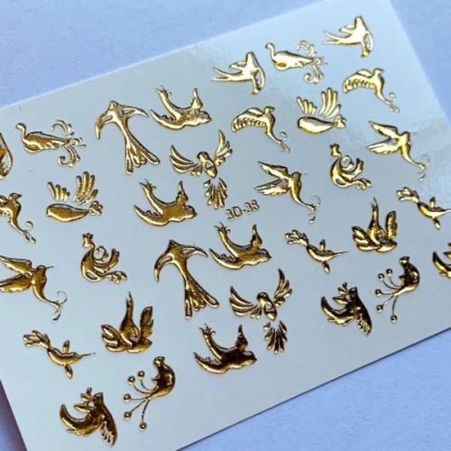 3D Хрустальный слайдер-дизайн 3D38 Gold Crystal