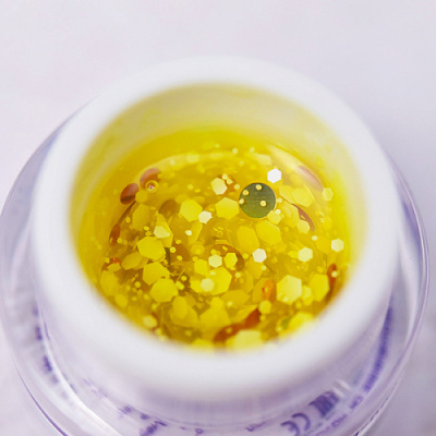 Patrisa Nail Гель для дизайна с крупным глиттером BUBBLE GEL Sunny 5 гр. BD152