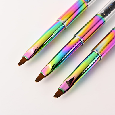 Кисть радужная со скошенным краем для росписи Кисть радужная со скошенным краем для росписи