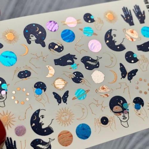 2D Фольгированный слайдер-дизайн MilliArt Nails MN-FL-025