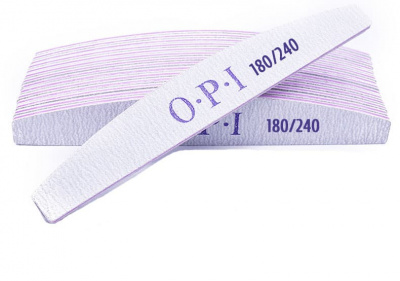 OPI Пилка для ногтей ЛОДКА 180/240 грит серая