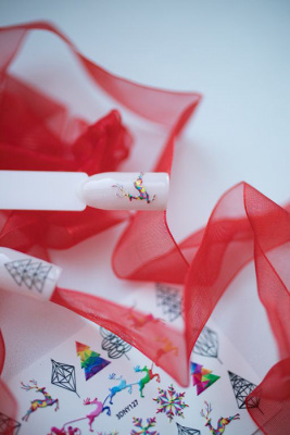 MALGRAT Nails 3D Слайдер-дизайн ОБЪЕМНЫЕ 3D СЛАЙДЕРЫ 3D Новый год 3DNY127