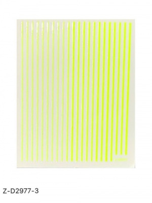 Наклейка 3D нить флуоресцентная yellow Z-D2977-3 Наклейка 3D нить флуоресцентная yellow Z-D2977-3