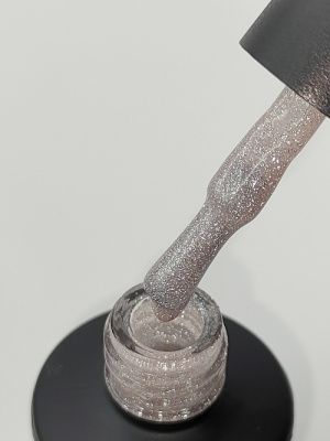 UNO Гель-лак базовый светоотражающий Rubber Color Base Gel Creme 8 г. UBGRRFC