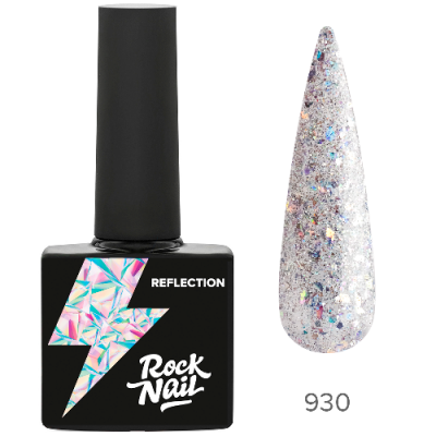 RockNail Гель-лак Reflection 930 Mirror Mirror 10 мл. RockNail Гель-лак Reflection 930 Mirror Mirror 10 мл.